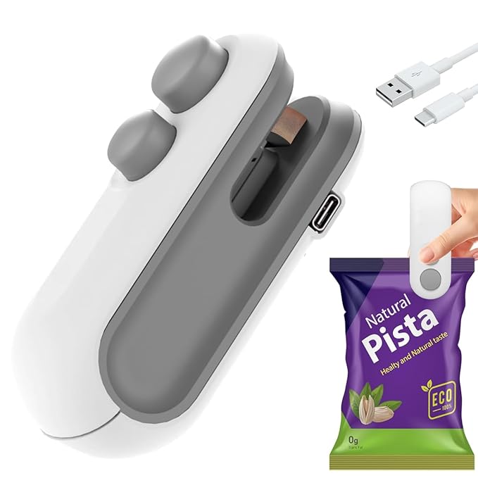 Instant Portable Bag Sealer & Cutter | Freshness Locked Instantly