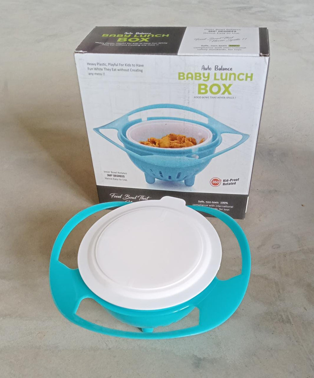 Mess-Free Toddler Feeding Bowl | Fun | 360° Rotating | Anti Spill Bowl