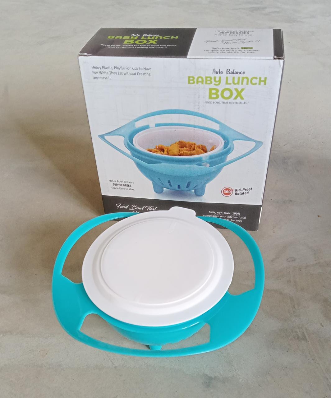 Mess-Free Toddler Feeding Bowl | Fun | 360° Rotating | Anti Spill Bowl