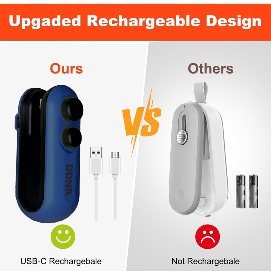 Instant Portable Bag Sealer & Cutter | Freshness Locked Instantly