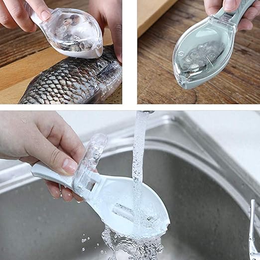 Premium Fish Scale Scraper, Peeler - Fish Tools for Kitchen