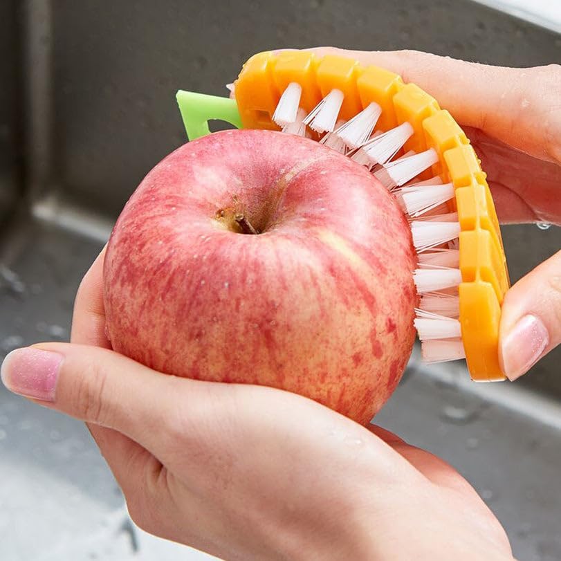 Clean Fruits & Vegetables Easily with our Food-Safe "Veggie Scrubber"