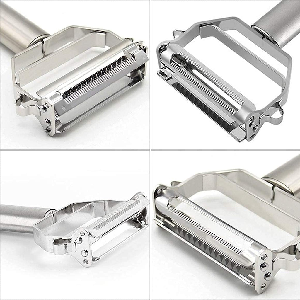 BUY 1 GET 1 FREE | Heavy Duty 2-in 1 Stainless Steel Vegetable Peeler and Julienne Cutter