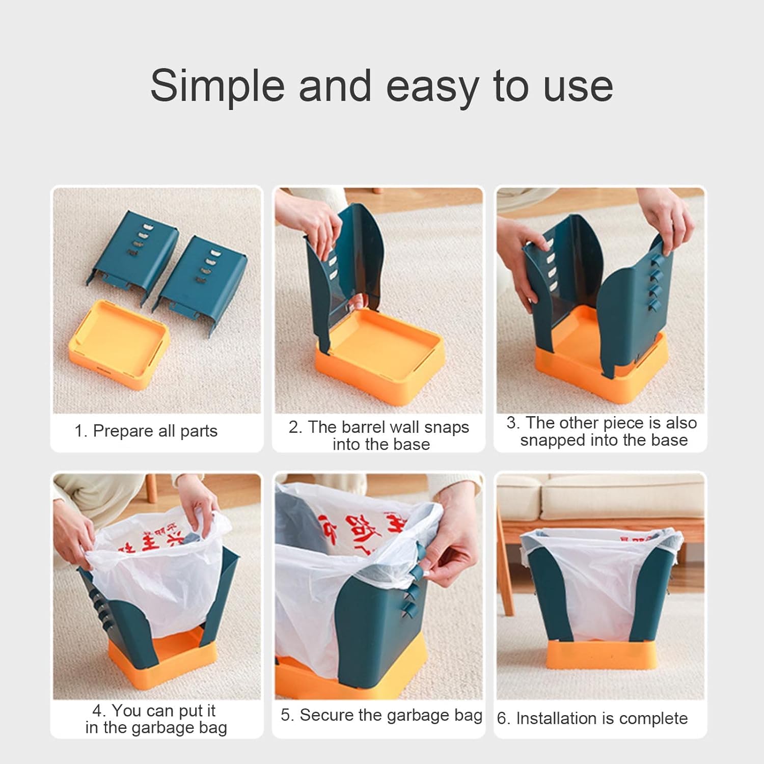 Expandable Trash Can - Adjustable Size | Maximum Convenience | Perfect for Kitchen & Bathroom