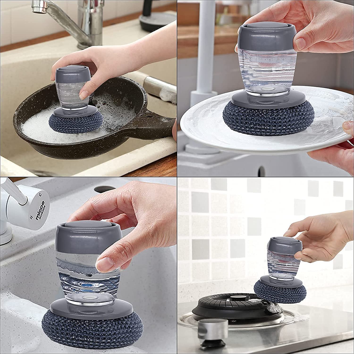 Scrub & Clean Effortlessly with Our All-in-One "Dish Brush" | Fast Wash | Deep Clean
