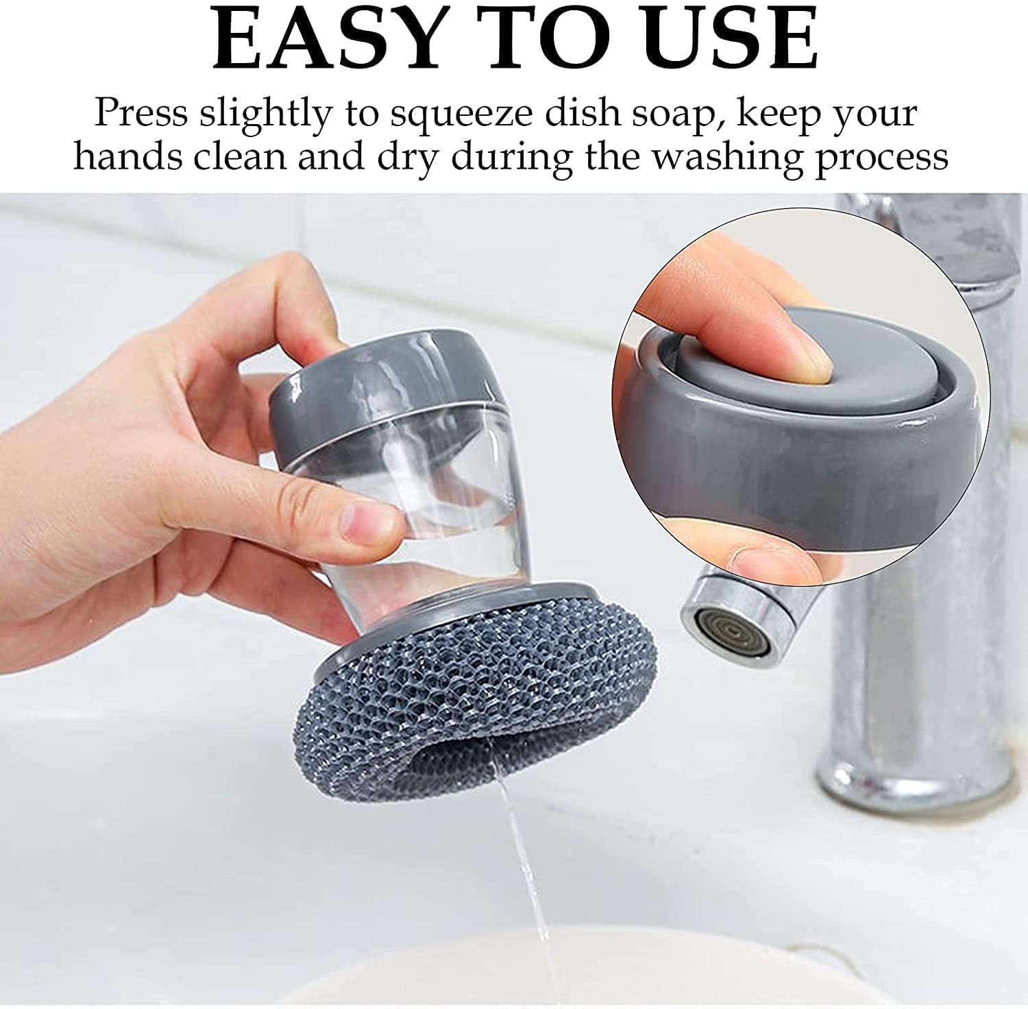 Scrub & Clean Effortlessly with Our All-in-One "Dish Brush" | Fast Wash | Deep Clean