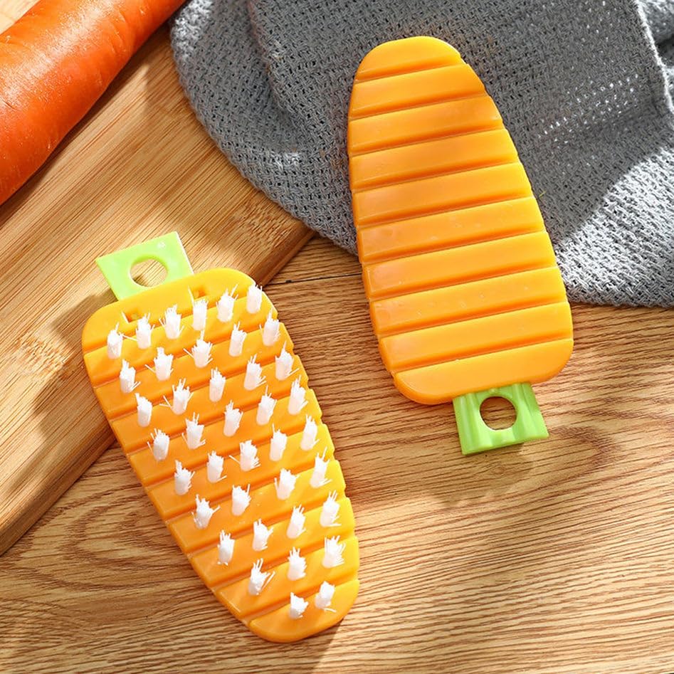 Clean Fruits & Vegetables Easily with our Food-Safe "Veggie Scrubber"