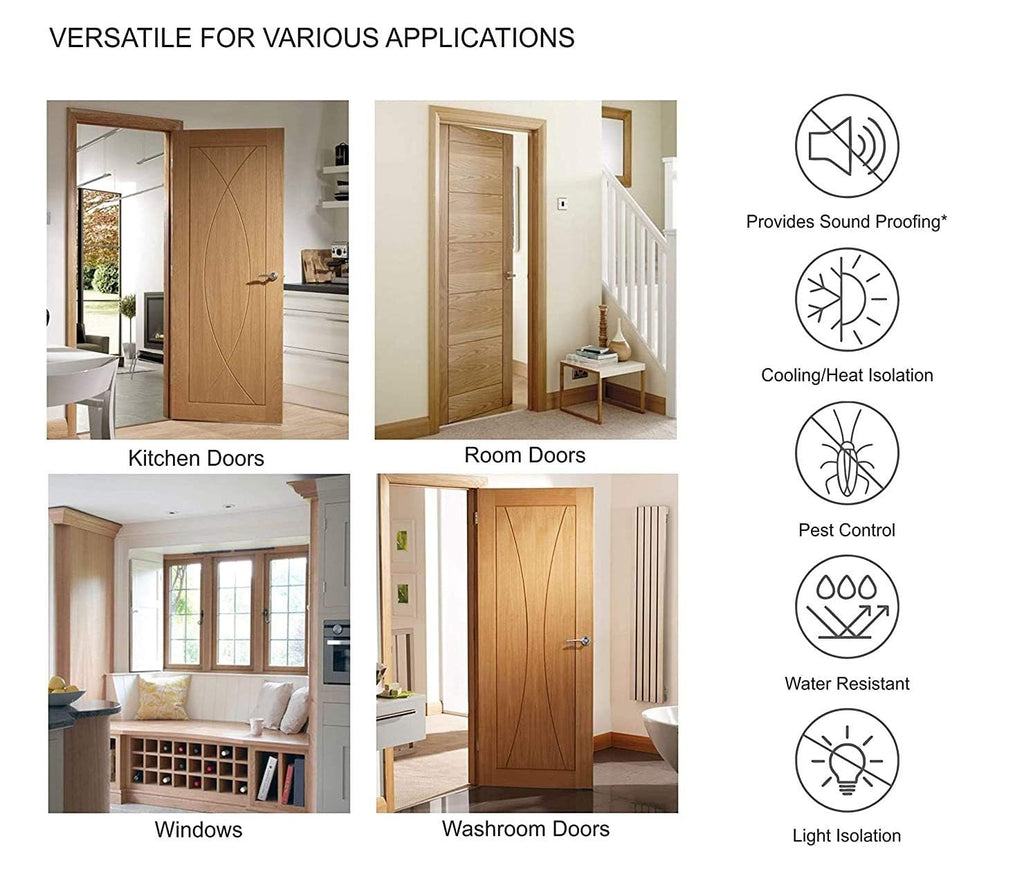 Stop Dust, Noise & Insects Entering Your Room with Our " Premium Door Guard Gap Filler"