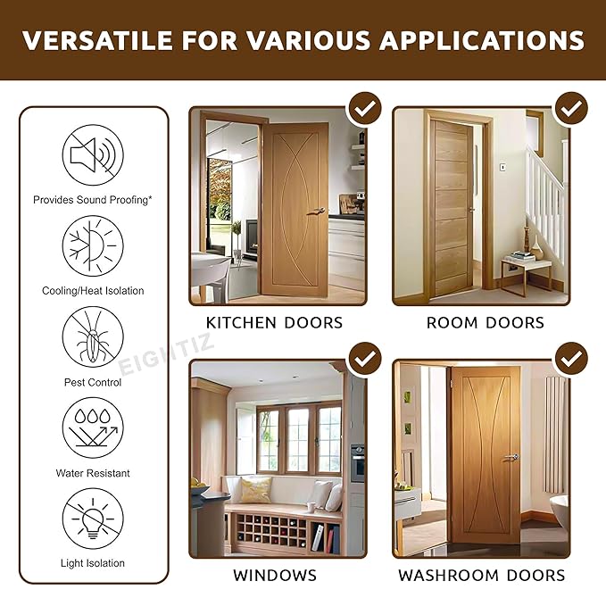 Stop Dust, Noise & Insects Entering Your Room with Our " Premium Door Guard Gap Filler"
