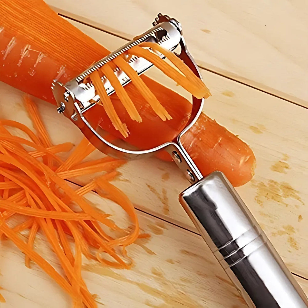 BUY 1 GET 1 FREE | Heavy Duty 2-in 1 Stainless Steel Vegetable Peeler and Julienne Cutter